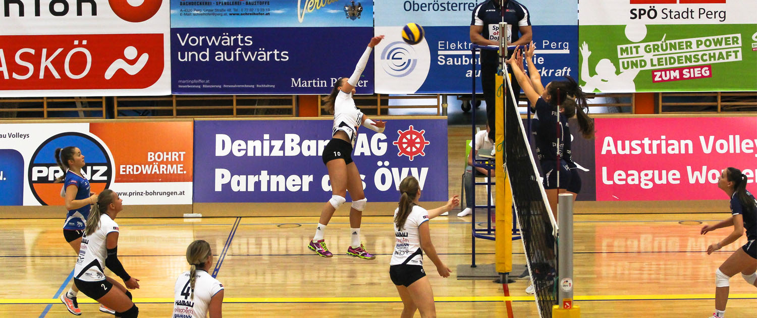 SG Prinz Brunnenbau Volleys – Spielaction beim Heimspiel